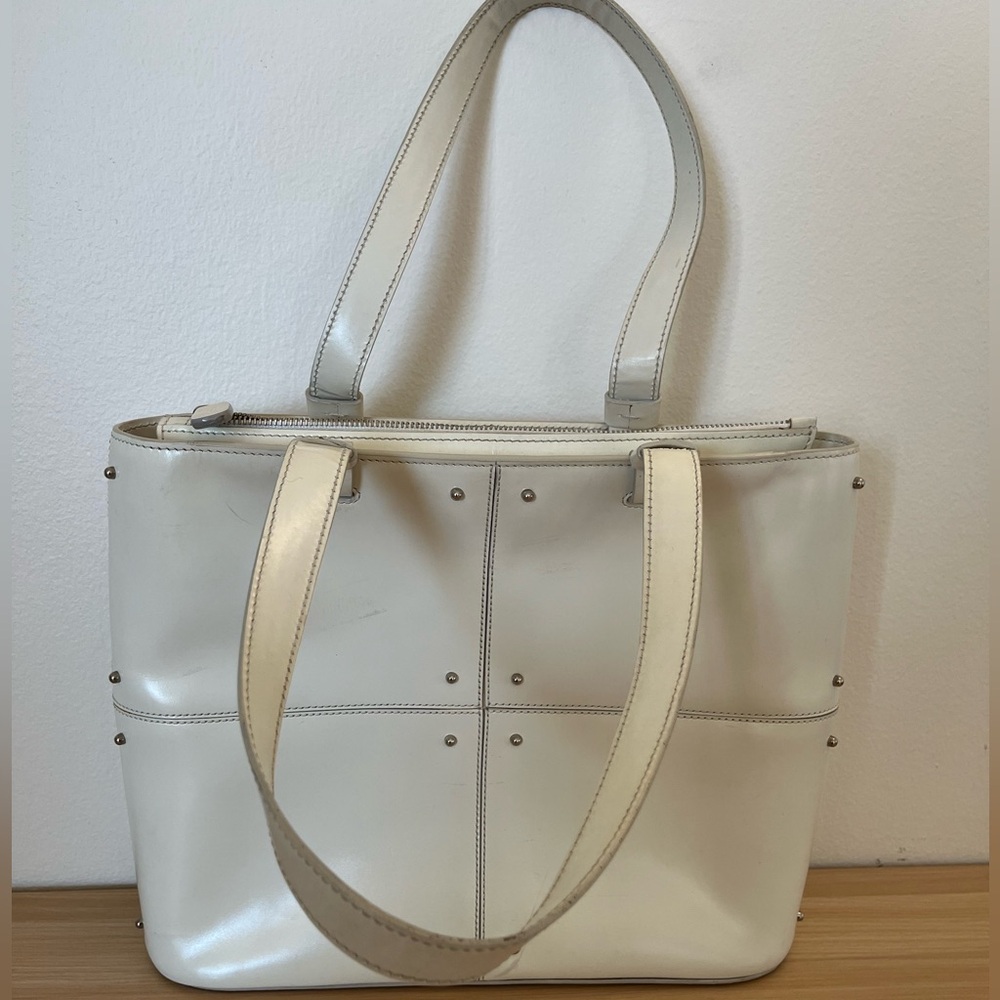 Tod’s white leather Tote Bag